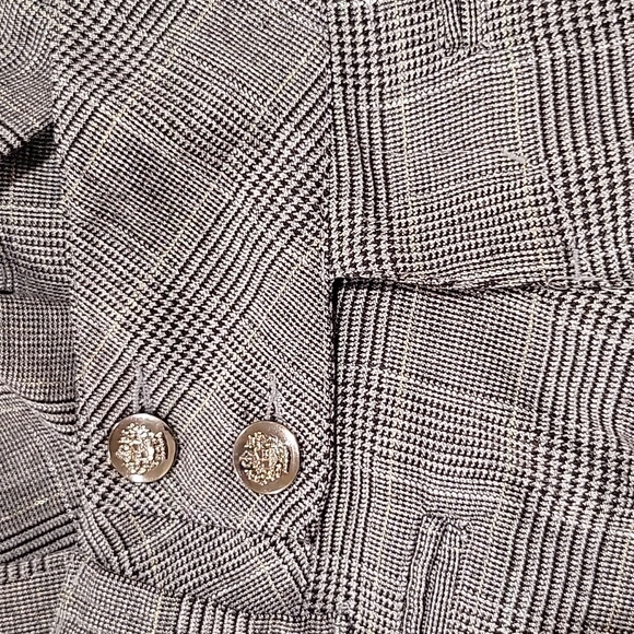 Vanity Prince of Wales check low-rise flare pants 5 - Picture 4 of 8